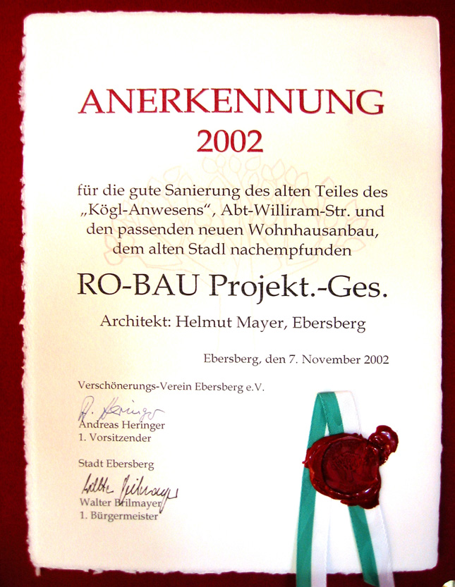 Anerkennung 2002